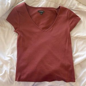Target V neck. Size Medium. Rosey color